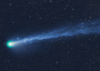 La cometa 12P/Pons-Brooks, in una foto con integrazione di 40 minuti. Credits: Michael Jäger