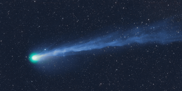 La cometa 12P/Pons-Brooks, in una foto con integrazione di 40 minuti. Credits: Michael Jäger