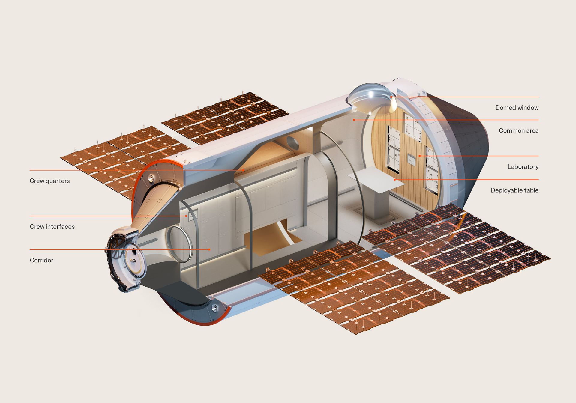 Haven-1 Interior Layout; Credit: Vast