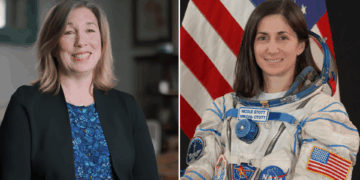 A sinistra, l'ex viceamministratrice NASA Lori Garver. A destra, l'astronauta NASA Nicole Scott.