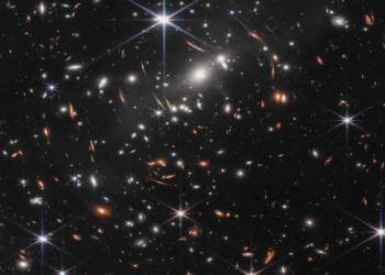 Porzione del First Deep Field del telescopio spaziale James Webb. Credits: NASA, ESA, CSA, STScI